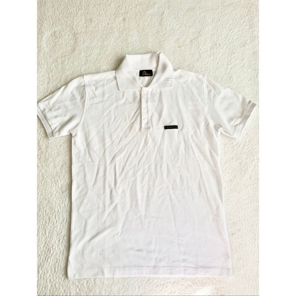 Leovici men’s white polo size L